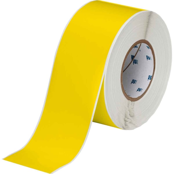 Brady Weather Resistant Polyester Outdoor Labels 3 in W x 300 ft L Yellow THT-21-8591-YL - main